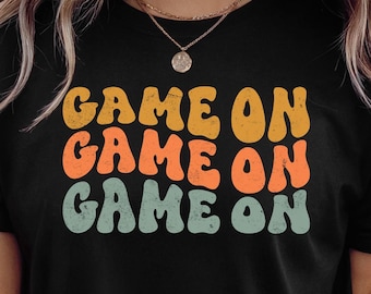 Retro Video Gamer T-Shirt, 100% Airlume Cotton, Bella+Canvas Unisex Tee