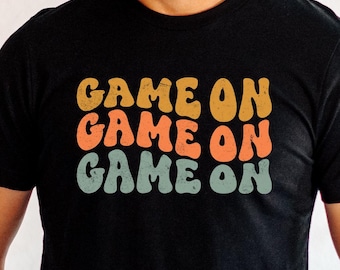 Retro Video Gamer T-Shirt, 100% Airlume Cotton, Bella+Canvas Unisex Tee