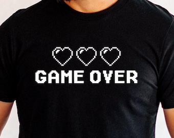 Funny Retro Video Game T-Shirt, 100% Airlume Cotton, Bella+Canvas Unisex Tee