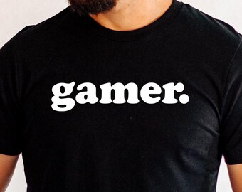 Video Gamer T-Shirt, 100% Airlume Cotton, Bella+Canvas Unisex Tee