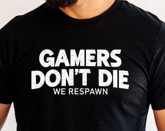 Funny Video Gamer T-Shirt, 100% Airlume Cotton, Bella+Canvas Unisex Tee