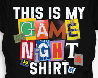 Funny Board Game Night T-Shirt - 100% Airlume Cotton, Bella+Canvas Unisex Tee