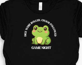Funny Board Game Night Shirt - 100% Airlume Cotton, Bella+Canvas Unisex Tee