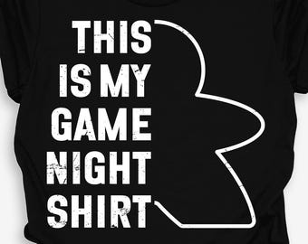 Funny Board Game Night T-Shirt - 100% Airlume Cotton, Bella+Canvas Unisex Tee