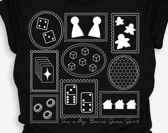 Funny Board Game Night T-Shirt - 100% Airlume Cotton, Bella+Canvas Unisex Tee