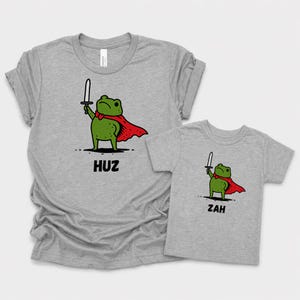 Bella Canvas Funny Fantasy Frog Matching Daddy and Me T-Shirt