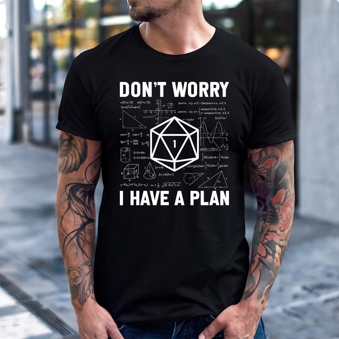 DND Don´t worry I have a plan, funny Dungeons and Dragons RPG quote Zipper Pouch for Sale by DungeonAtelier