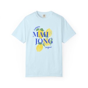Summer Mahjong League Lemon T-Shirt, Group Game Apparel image 8