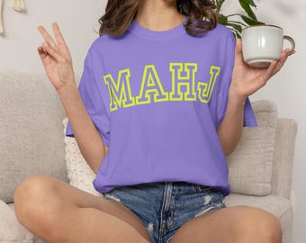 Mahjong Shirt, Comfort Colors Tee, Mahj Gift for Her
