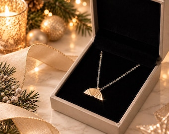 Rainbow Bridge Pet Urn Necklace | Personalized | Dainty Forever Jewelry (18K Gold, Silver, Rose)