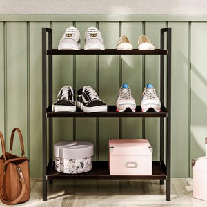 Metal Shoe Rack -  Floor Shoe Holder, Multi-Tier Floor Shoes and Slippers Organizer, Metal shoe rack entryway, Shoe organizer, Shoes stand