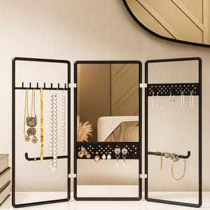 Organizador de joias - Suporte para joias, Suporte para joias de 3 níveis, Organizador de suporte para joias, Suporte para exibição de joias, Presentes para seu aniversário exclusivo