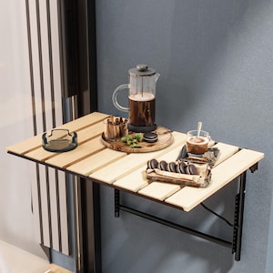 Portable Folding Kitchen & Balcony Table - Space-Saving Outdoor and Indoor Table, Portable Coffee Table, Balcony table folding