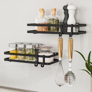 Spice Rack Organizer – Kitchen Storage Shelf, Countertop Spice Holder, Seasoning Rack, Multi-Purpose Pantry Organizer, Kitchen Decor