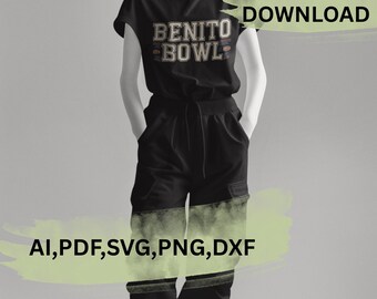 Benito Schale Fussball Design | SVG, PNG, DXF Dateien (Digitaler Download)