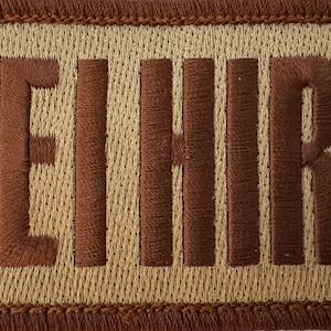 Patch: OCP Duty Identifier Badge &quot;DEI HIRE&quot; (3.5&quot; x 2&quot;) w/Velcro Backing