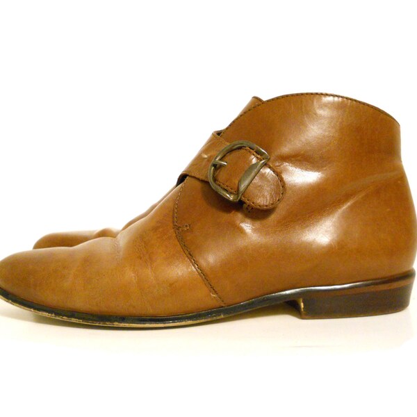 Vintage SIze 7M Nine West Brown Ankle Boots