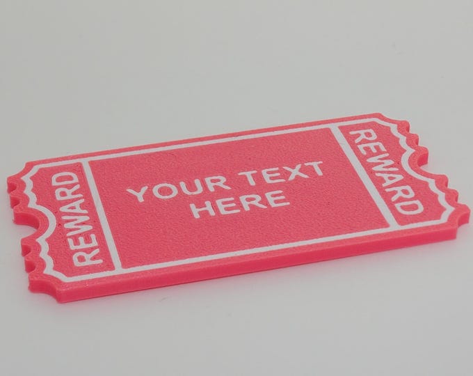CUSTOM REWARD TOKENS, Kids Playing Customized Token, Personalized Text, Motivational Quote Custom Text Token, Kids Screen Time Game