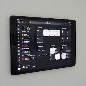 iPad ウォールマウント、パッドマウント、フローティングウォールマウント、Mini、Air、Pro用フローティングホルダー - 充電スロット + ネジ & 粘着剤 - パッドホルダースタンド