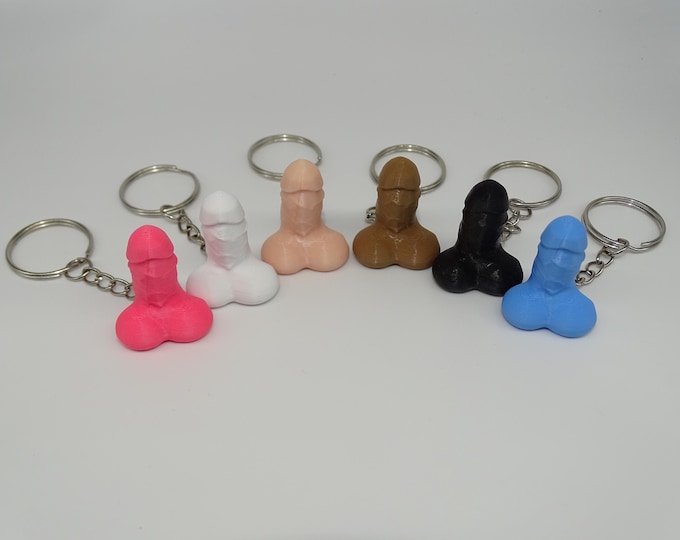 MINI WILLY KEYCHAIN, Funny Keychain, Funny Bachelorette Party Gift, Naughty Gag Gift, Hilarious Birthday Surprise, Mini Penis Keychain, Toy