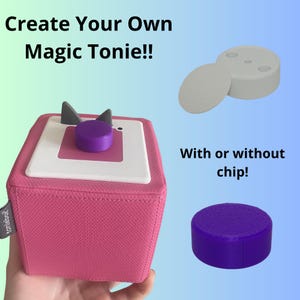 CUSTOM MAGIC TONIE, Base with Optional Chip | Creative Tonie Holder | Toniebox Figure Accessory | Personalized Tonie Stand, Magic Tonie