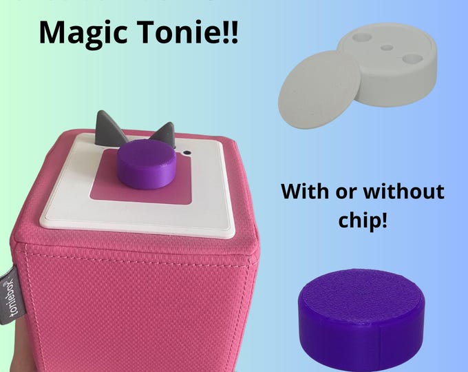 CUSTOM MAGIC TONIE, Base with Optional Chip | Creative Tonie Holder | Toniebox Figure Accessory | Personalized Tonie Stand, Magic Tonie