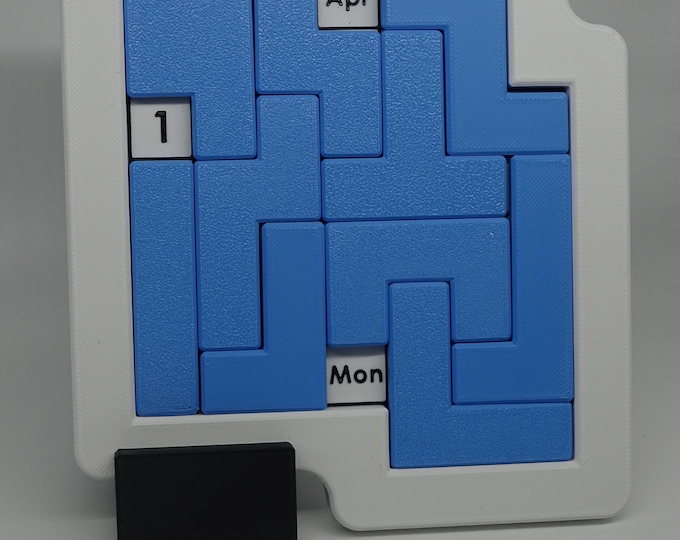 DAILY PUZZLE CALENDAR, Daily Calendar, Plastic Logic Brain Teaser for Adults & Kid, Smart Desk Toy And Gift for Puzzle Lovers, Kid Activity