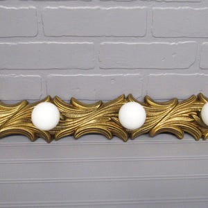 Vintage 1950s Hollywood Regency Bathroom Vanity Light 49 1/2&quot; Long by 3 7/8&quot; Wide