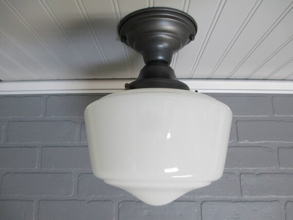 Vintage Antique Art Deco Retro Semi Flush Mount Ceiling Light Vintage Antique Art Deco Retro Semi, Antique Art Deco Ceiling Light Fixtures