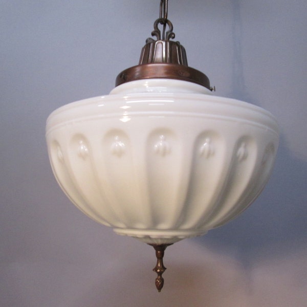 Vintage Antique Large Gothic Ceiling Light Fixture Deco Moorish  Wakefield 42" L