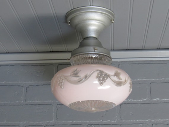 Art Deco Retro Semi Flush Mount Ceiling Light Fixture 11 Etsy