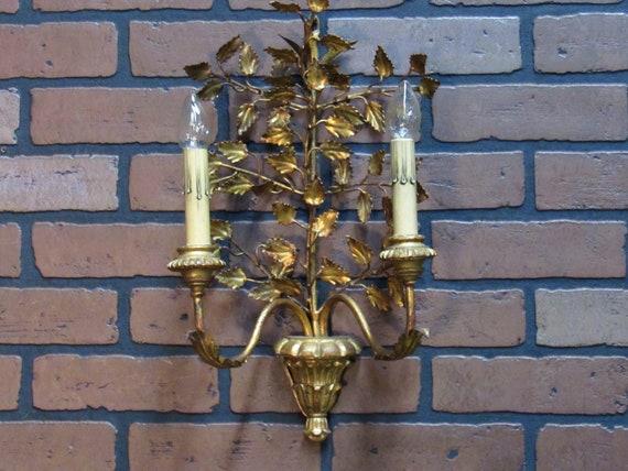 angel sconce Vintage Gilded Sconce Wall Sconce silver sconce