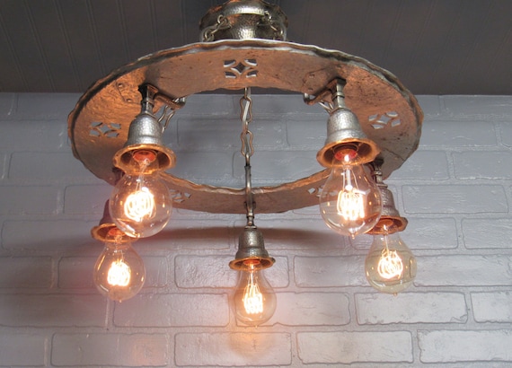 Antique craftsman chandelier deals