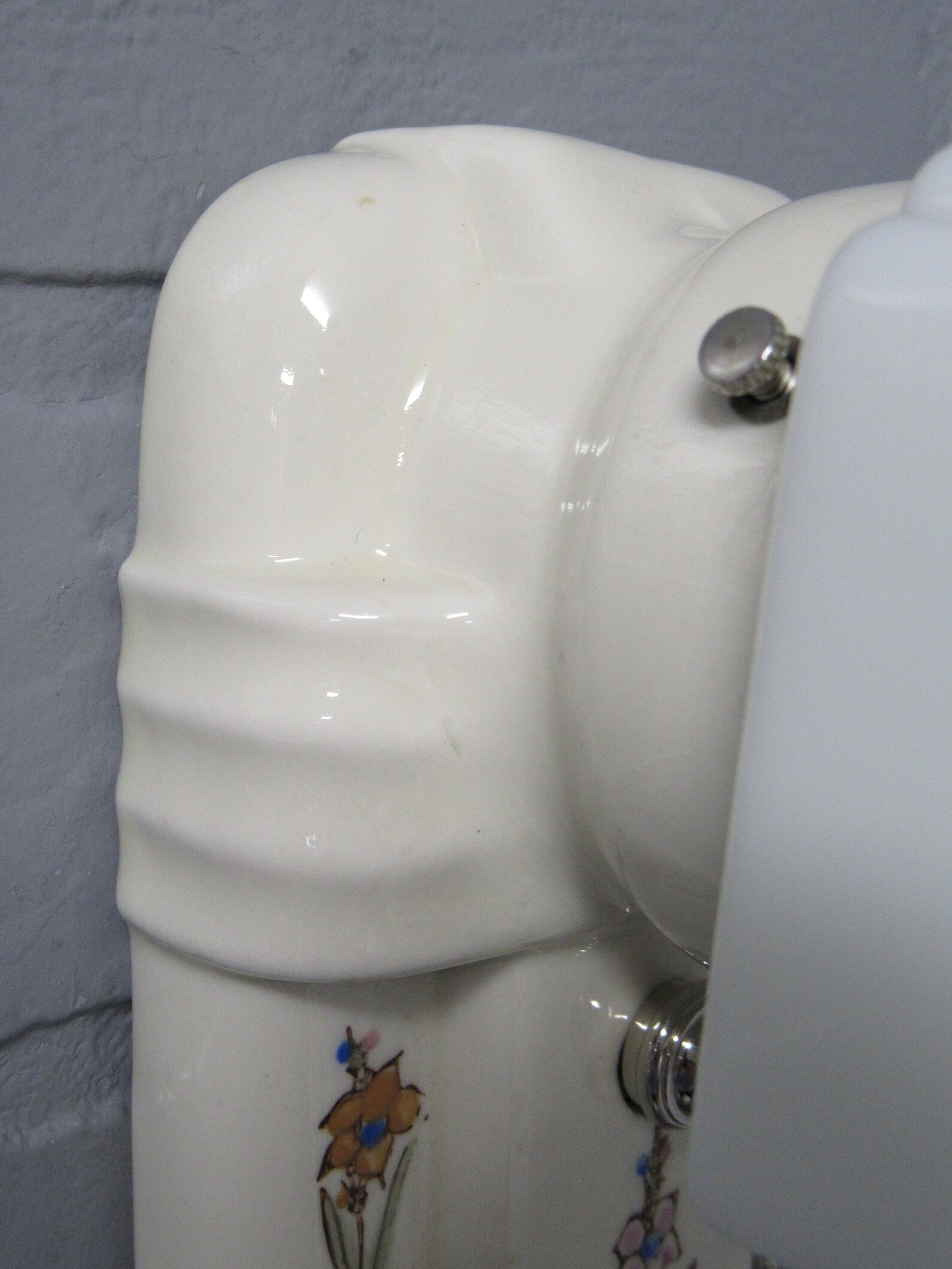 Vintage Art Deco Bathroom Wall Sconce Vanity Light Ivory Etsy