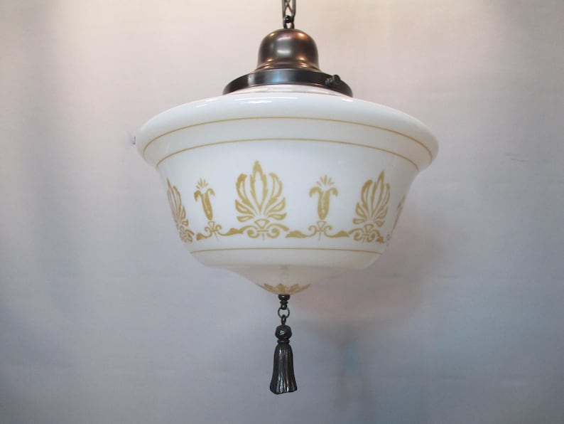 Vintage Antique Gothic Ceiling Light Fixture Art Deco Moorish Etsy