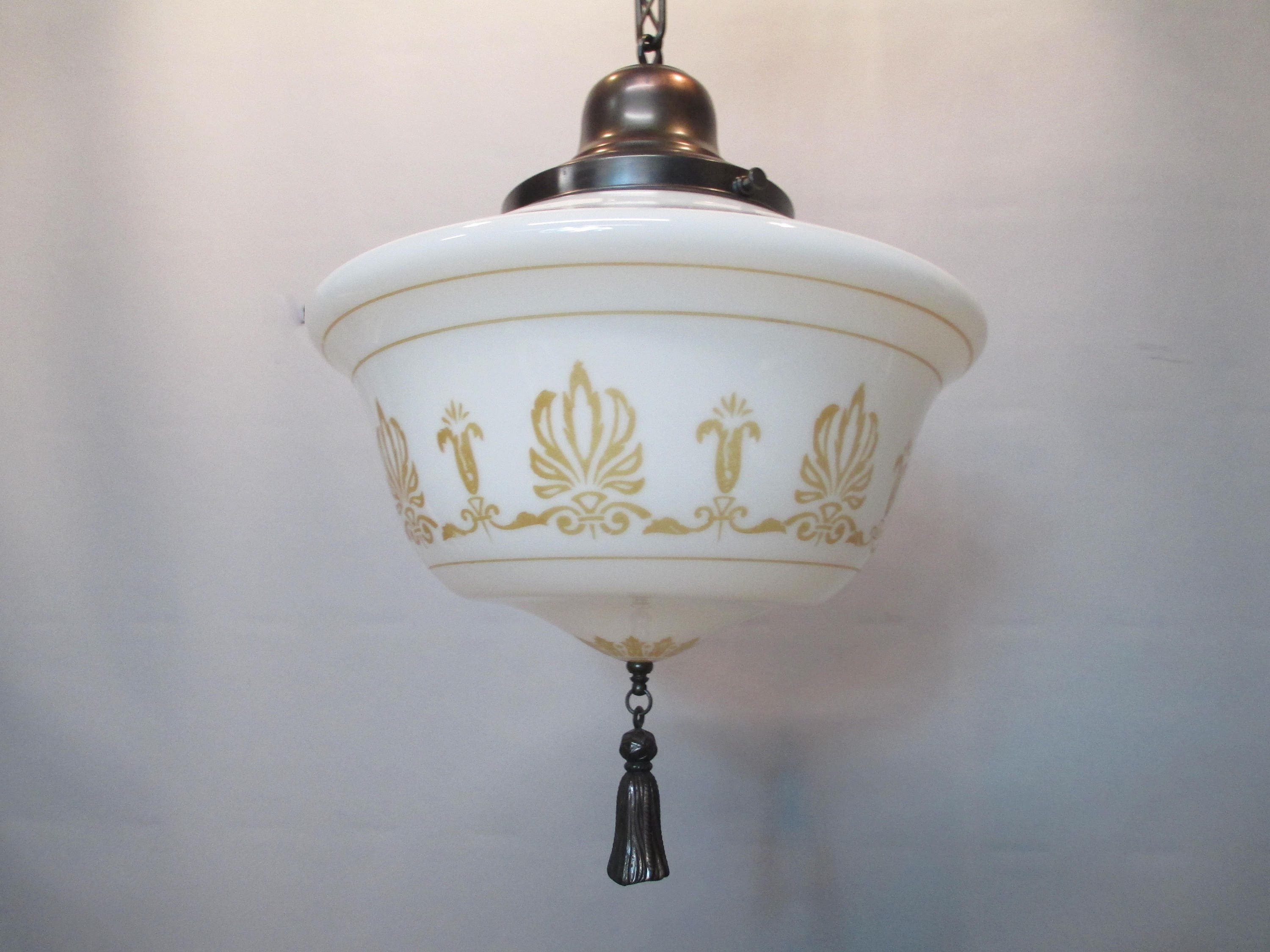 Vintage Antique Gothic Ceiling Light Fixture Art Deco Moorish Etsy