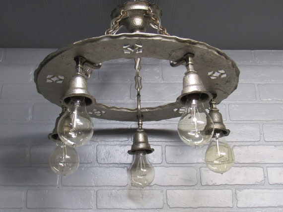 Antique craftsman chandelier deals