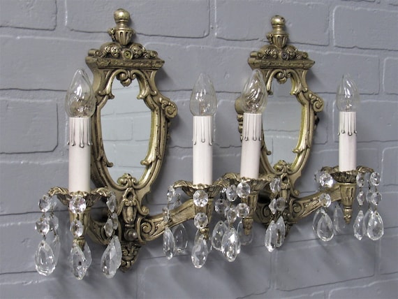 Crystal wall 2024 sconce candle holder