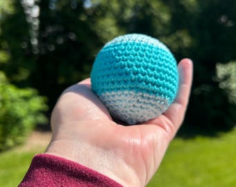 Patrón de Hacky Sack a crochet en PDF / Patrón de Footbag para principiantes / Pequeño proyecto con restos de hilo
