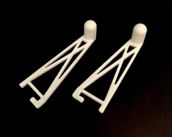 Minimal IKEA SKADIS Paper Towel Hook | 3D Printed Pegboard Organizer for Kitchen & Craft Rooms