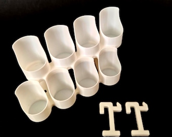 IKEA SKADIS Dropper Bottle Holder - 3D Printed Pegboard Organizer for Paint, Essential Oils (17-18ml)