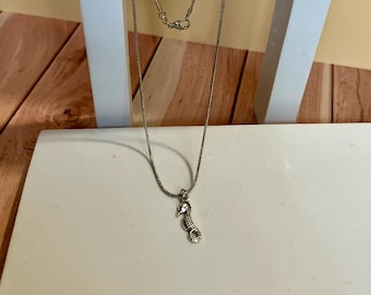 Silver Seahorse Necklace