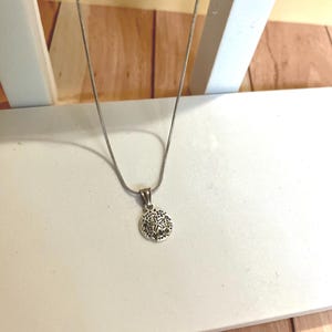 Silver Sand Dollar Necklace