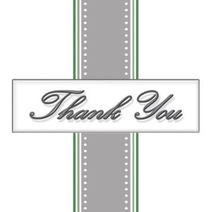 Bedankkaartjes, bedankkaartjes, cadeaukaartjes, grijs, groen, bruiloft, vrijgezellenfeest, repetitiediner, verjaardagsfeestje, jubileum, verloving.