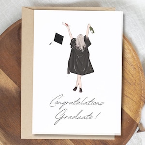 Gefeliciteerd afgestudeerd - kaart met afstudeerpetten - digitale download - afdrukbare afstudeerkaart - 5 x 7 afdrukken