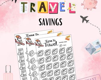 Travel Savings Tracker: Vacation Fund Challenge (Digital Download)