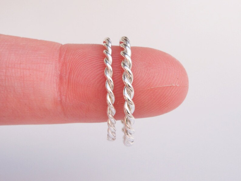 Rope Twist Ring in Sterling Silver Etsy