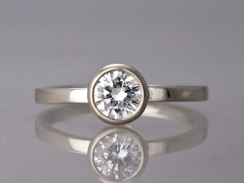 white sapphire solitaire ring white sapphire solitaire ring