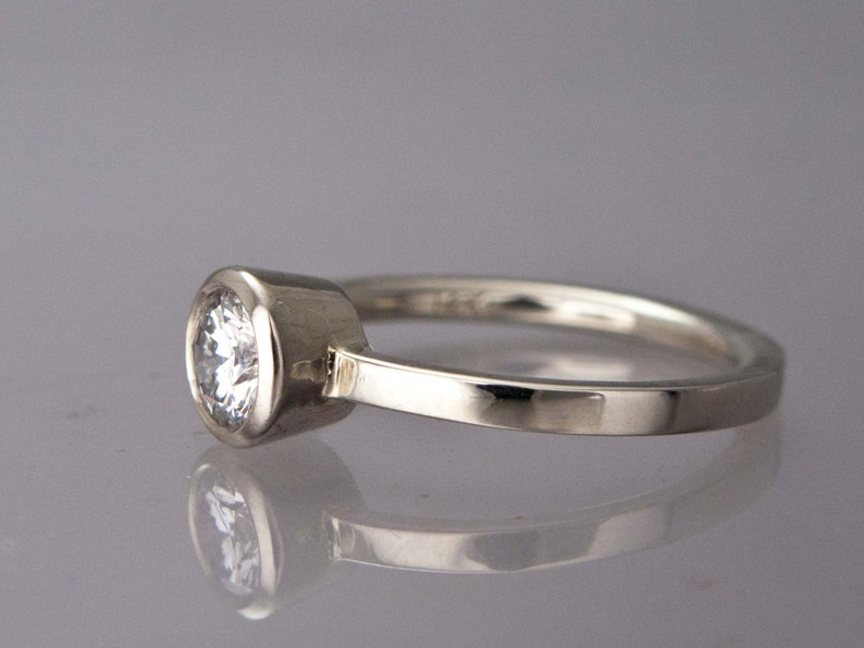 white sapphire solitaire ring white sapphire solitaire ring
