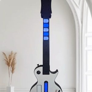 Wii Les Paul Clone Hero Controller - Full RGB Modded | Mechanical Fret and Strum Switches | Pi Pico Powered Picotar